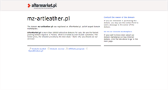 Desktop Screenshot of mz-artleather.pl
